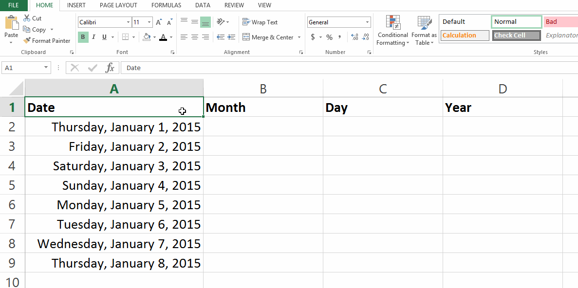 Ann K. Emery on Microsoft Excel's month, day, and year formulas