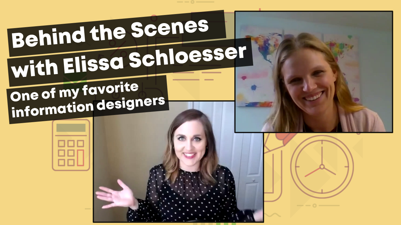Behind the Scenes with Elissa Schloesser, one of my favorite graphic designers.