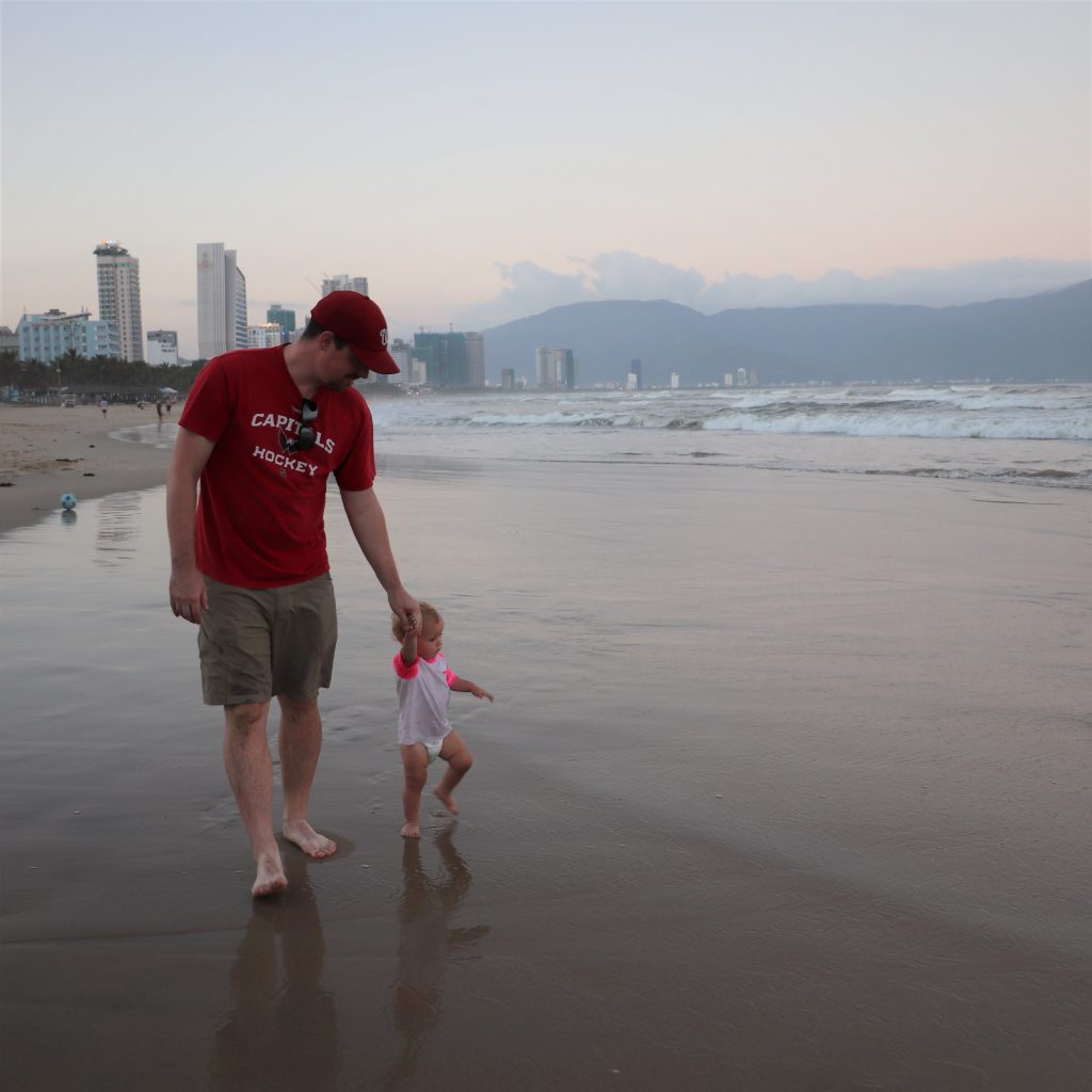 We spent our December evenings strolling along the beaches in Da Nang.