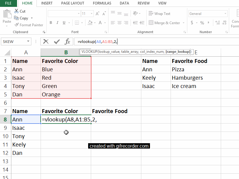 Fourth, we need to indicate the range_lookup. We have to type the word true or false into the fourth and final section of our vlookup function. 
