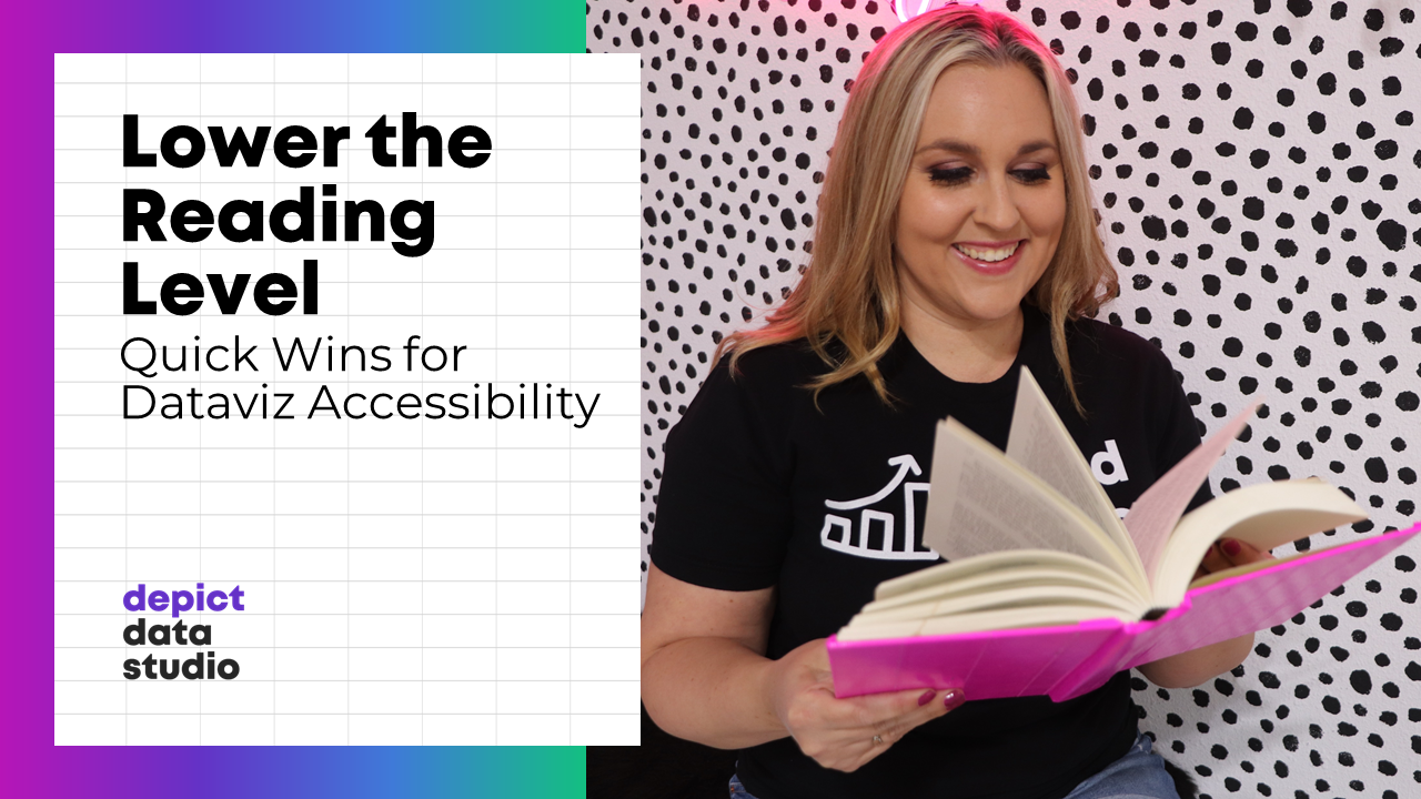 Ann K. Emery shares how to lower the reading level as part of 3 quick wins for dataviz accessibility.